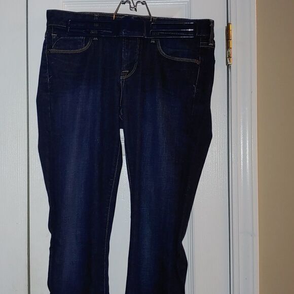 Lucky Brand Lolita Boot White Oak Cone Denim Jeans Sz 2 - Picture 3 of 12